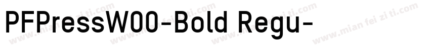 PFPressW00-Bold Regu字体转换